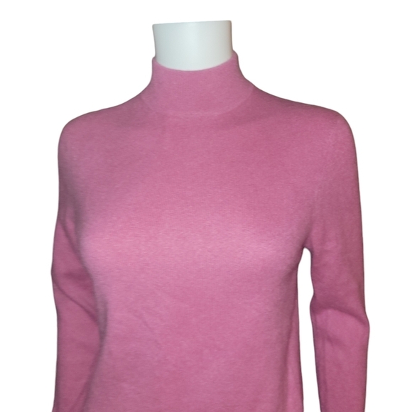 Charter Club Cashmere Turtleneck Sweater Pink M - Picture 1 of 3